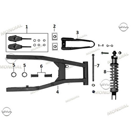 Rx1 Enduro Arka Zincir Gegi Grubu Orj