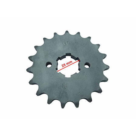 Atv Ön Dişli 428-19T İç 25 Mm 2 Delikli Öm