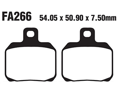 E-Bis Volta Ön Fren Disk Balatası Fa266 A Kalite