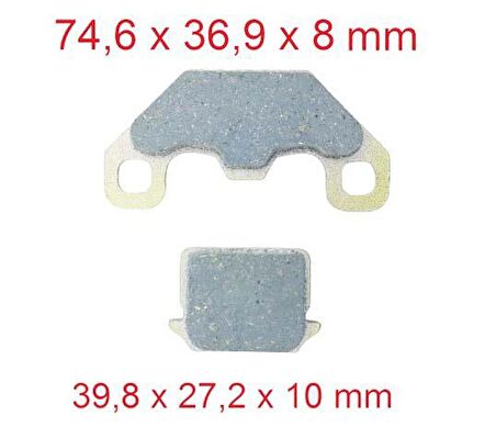 E-bis Yuki Lotus Ön Fren Disk Balatası Tk