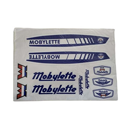 Mobylette Av-7 Yazı Takımı Mavi