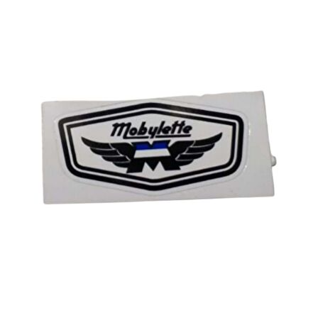 Mobylette M Yazı Siyah Kanatlı