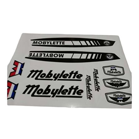 Mobylette Av-7 Yazı Takımı Siyah