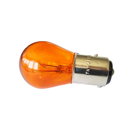 12V 21*5 Çift Duyu Şaşı Tırnak Ampül 1016 Turuncu