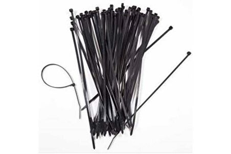 Plastik Cırt Kelepçe 37 Cm (100 Ad) Siyah