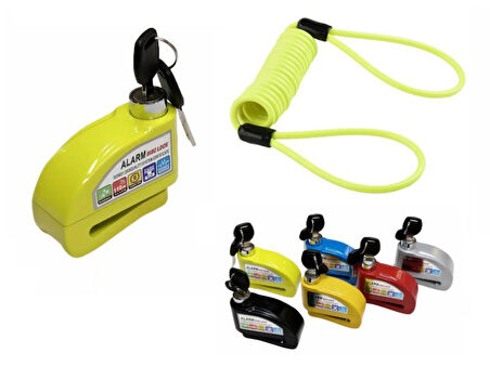 Disk Kilidi Alarm Sistemi Hatırlatma Kablolu Renkli