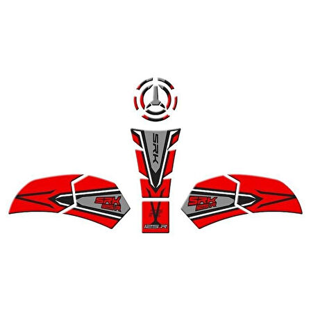 Rks Srk 125 R 2023 - 2025 Uyumlu Tank Pad Set 001