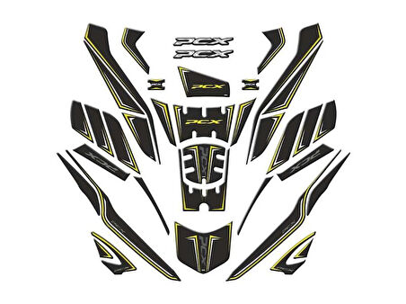 Honda Pcx 2025 Uyumlu Tank Pad Set 006