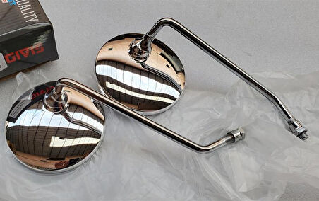 Ayna Set M10 Yuvarlak Nıkel Cg125-Sct