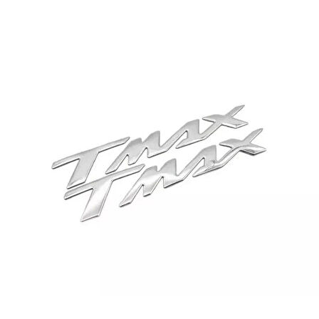 Yamaha Tmax Uyumlu Sele Altı Metal Yazı Seti Nikel
