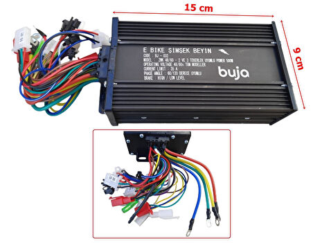 E-Bis Hız Kontrol Cdi Akıllı Beyin 48-60V 500W Zwk Kara Şimşek