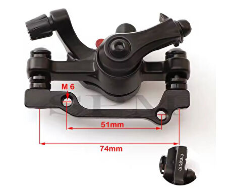 Bisiklet Mekanik Ön Fren Kaliperi Evo