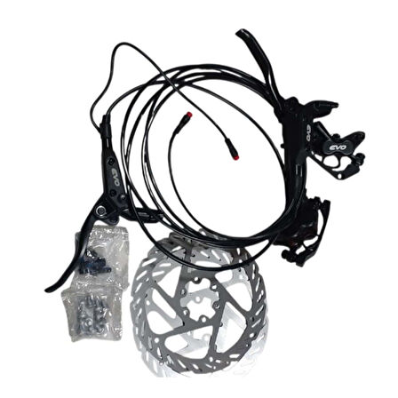 Bisiklet Ön+Arka Hidrolik Fren Seti Sensörlü Evo