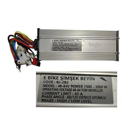 Akıllı Beyin 48V/60V/72V/84V 43 Ah 1500W/3000W E-Bisiklet Buja-Şimşek