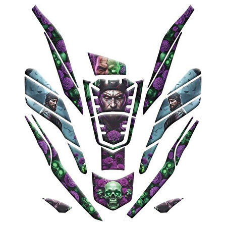 Honda Pcx 2021 - 2024 Uyumlu Tank Pad Set 011