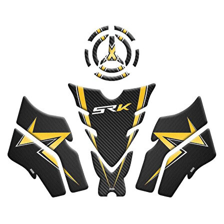 Rks Srk 125 S 2024 - 2025 Uyumlu Tank Pad Set 004