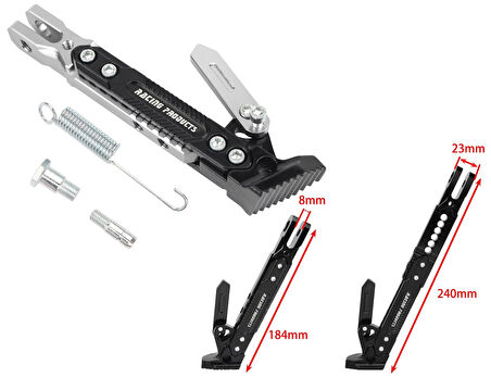 Üniversal Yan Sehpa Set Ayarlı Alüminyum Gümüş