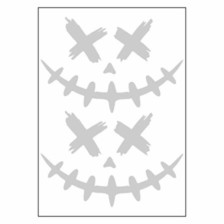 A4 Sticker 113 Tek Paket Çoklu Joker Beyaz