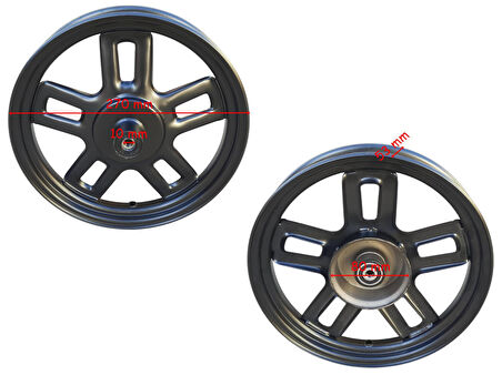 E-Bis Ön Jant Siyah 5 Kollu 14-2.50