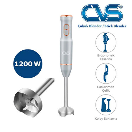 CVS DN 12114 Rose 1200 Watt 4 Bıçak Çubuk Blender