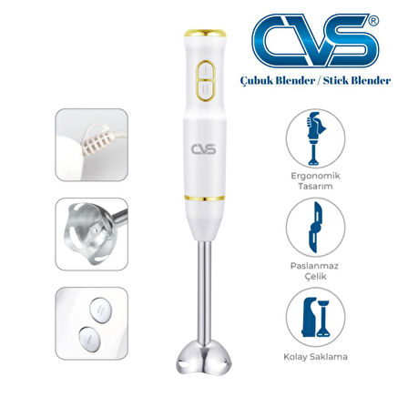 CVS DN 12115 Gold 1200 Watt 2 Bıçak Çubuk Blender