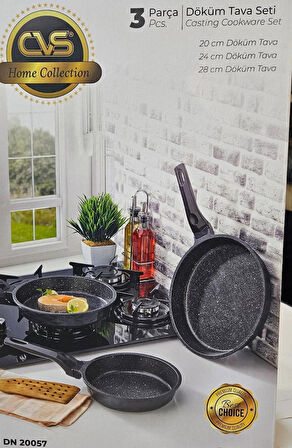 Cvs Crystal Seri 3 lü Tava Seti DN20057