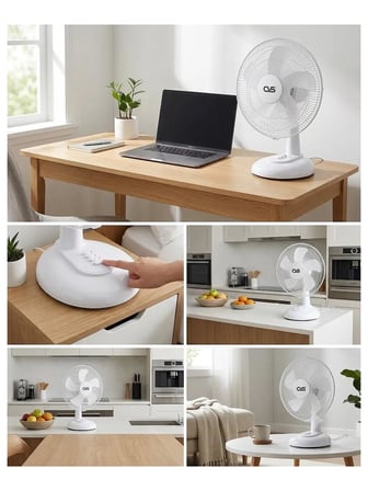 CVS DN 91058 14''ınc Masaüstü Vantilatör Beyaz