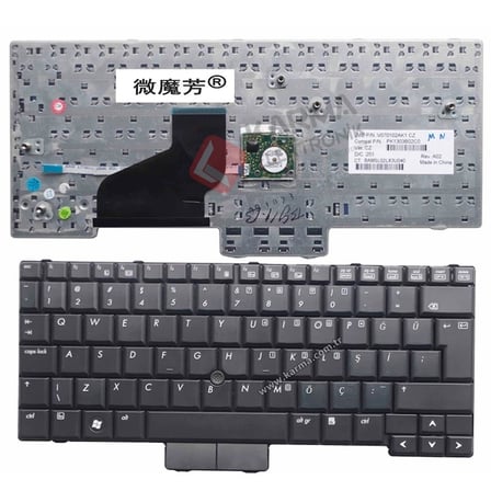 Hp EliteBook 2530P Compaq 2510P 2530P 2530P Notebook Klavyesi, Siyah TR / V105020AK1