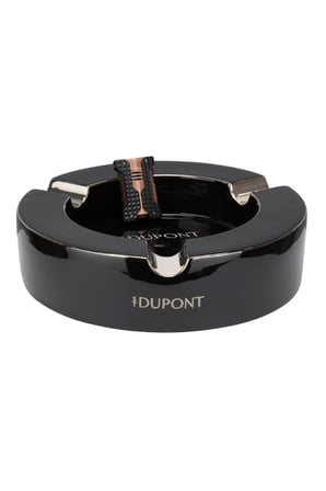 S.T. Dupont Siyah Beyaz Porselen Üçlü Puro Küllüğü 6727 TR9909
