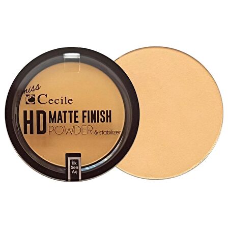 Cecile Hd Matte Fınısh Powder Stabilizer Pudra Hd02