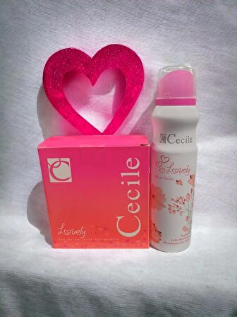 Cecile Lovely 50ml edp Kadın Parfüm + Cecile Lovely 150ml deo Set