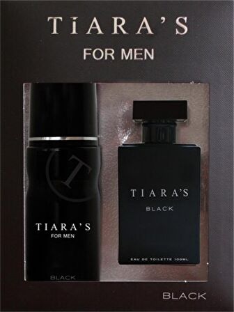 Tiaras Black EDT Baharatli Erkek Parfüm 100 ml  