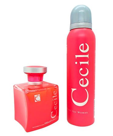 Cecile Amor Parfüm 100 Ml. & Deodorant 150 Ml. For Women (Bayanlar için)