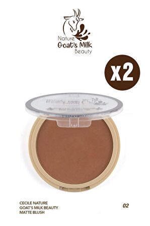 Cecile Keçi Sütlü Matte Blush 02 İkili Set