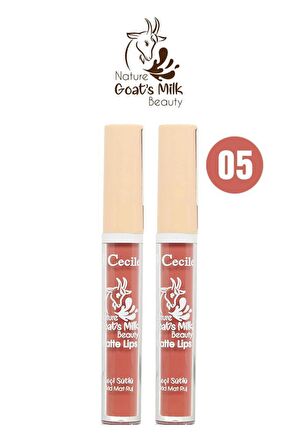 Cecile Keçi Sütlü Matte Lips 05 X2