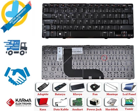 Dell inspiron 5423 14z-5323 Notebook Klavyesi, Laptop Tuş Takımı (Siyah TR) / KL0177