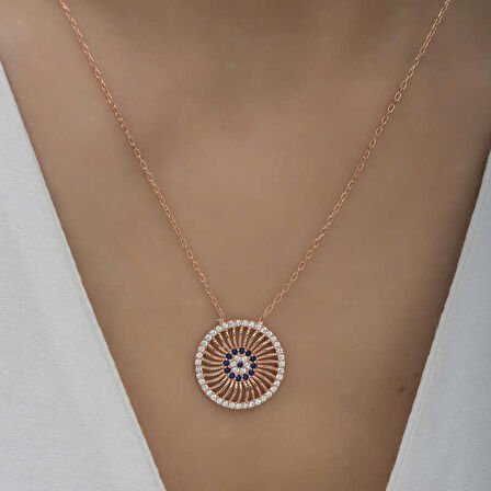 ​Gümüş Nazar Kadın Kolye