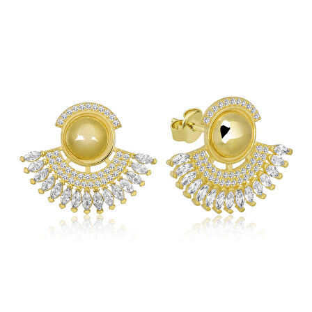 Gümüş Zirkon Taşlı Kadın Küpe