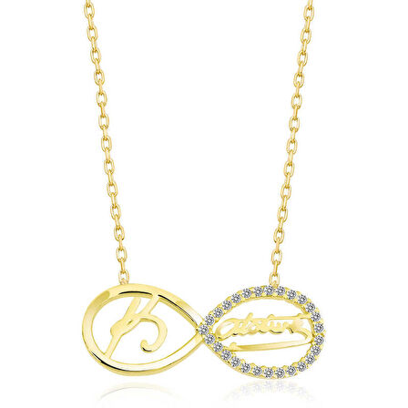 Gümüş Sonsuzluk Kemal Atatürk Kadın Kolye