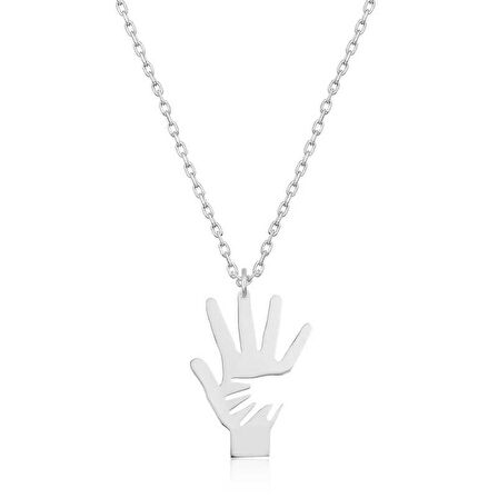 Gümüş Kadın El Kolye