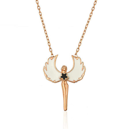 ​Gümüş Rose Su Perisi Kolye