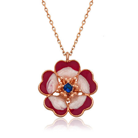 Gümüş Manolya Çiçeği Kadın Kolye