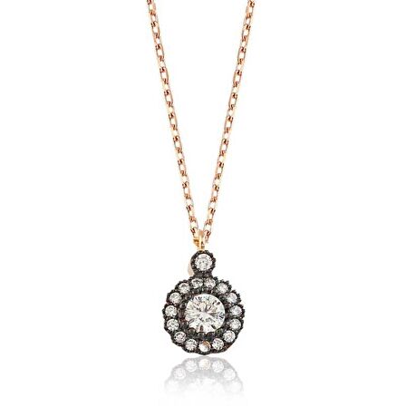 Gümüş Çiçek Kadın Kolye