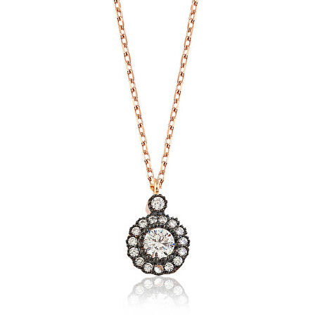 Gümüş Çiçek Kadın Kolye