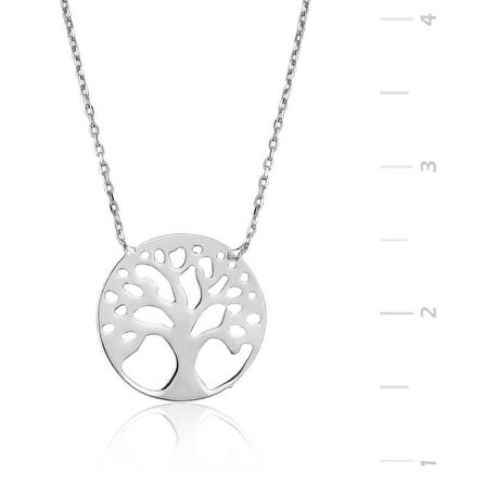 Gümüş Hayat Ağacı Kadın Kolye