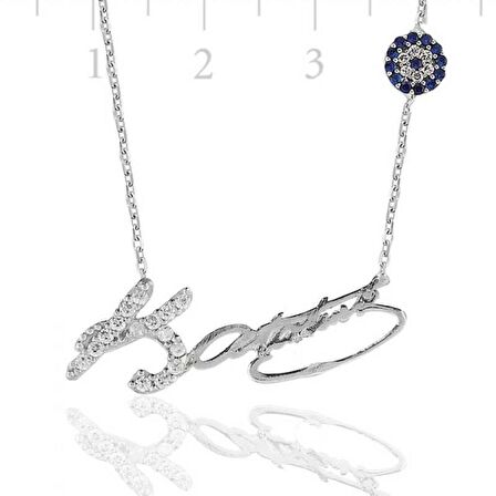 Gümüş Kemal Atatürk İmzalı Kadın Kolye