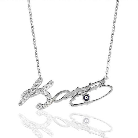 Gümüş Kemal Atatürk İmzalı Kadın Kolye