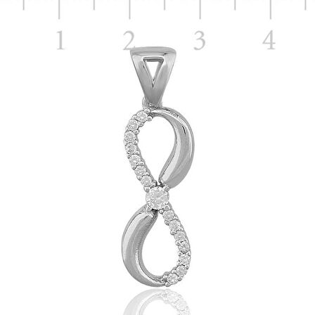 Gümüş Sonsuzluk Kadın Kolye