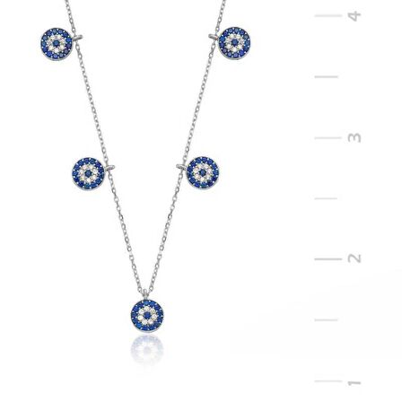 Gümüş Nazarlı Şans Kadın Kolye