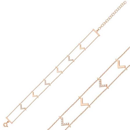 Gümüş V Kadın Bileklik